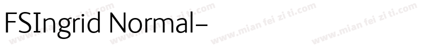 FSIngrid Normal字体转换